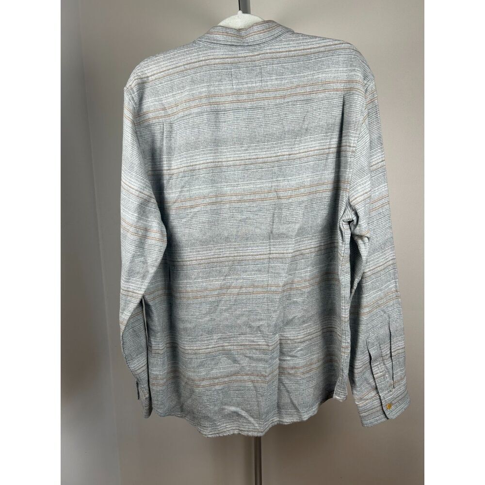 NWT Rails Men's Gray Striped Ivan Button Down shirt Grey Serape Large - Picture 4 of 10